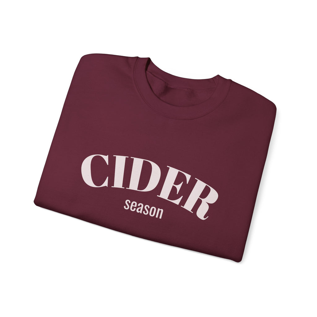 Cider Season Sweatshirt — Cozy Fall Crewneck Pullover