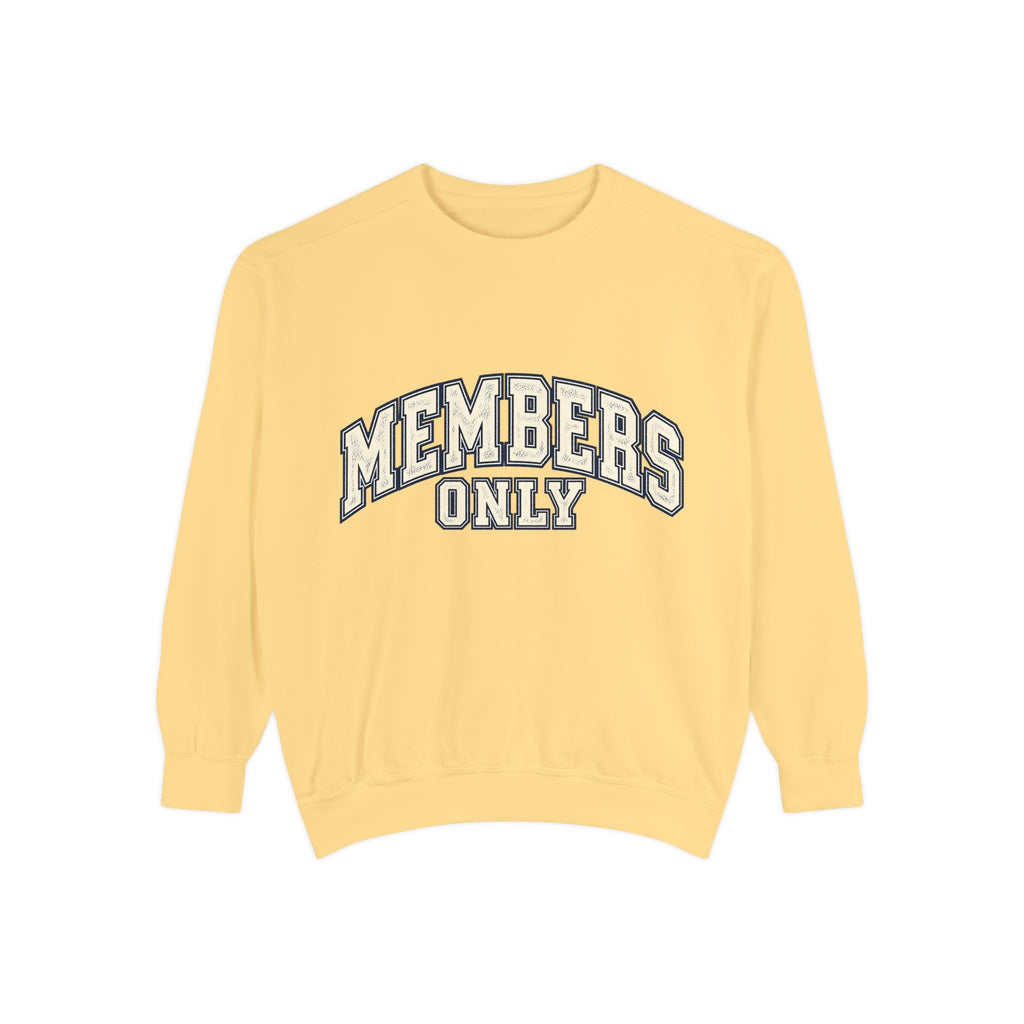 Members Only Sweatshirt — Vintage Collegiate Crewneck