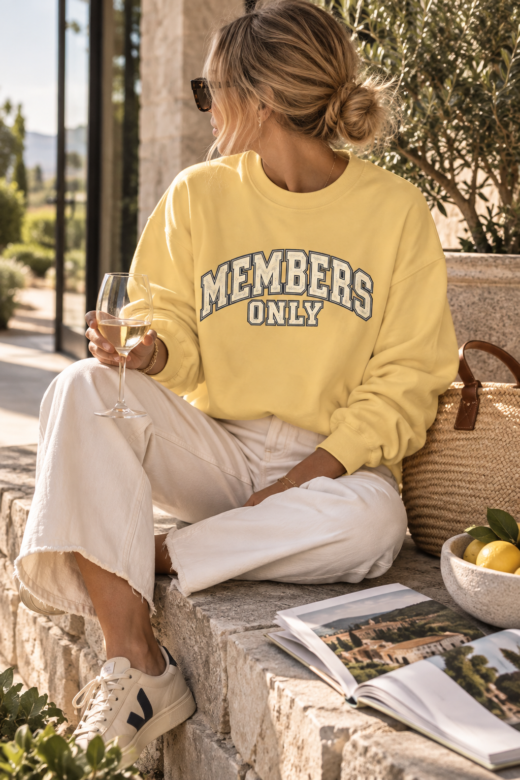Members Only Sweatshirt — Vintage Collegiate Crewneck