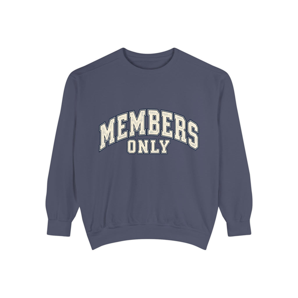 Members Only Sweatshirt — Vintage Collegiate Crewneck